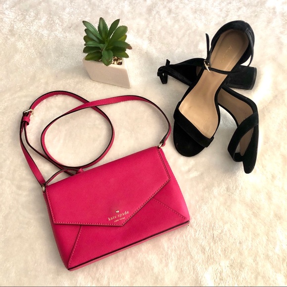 Kate Spade Hot Pink Envelope Crossbody - Picture 2 of 8